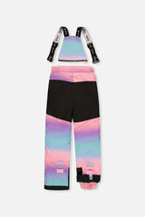 Two Piece Play Snowsuit Purple Floral Print with Gradient Pants