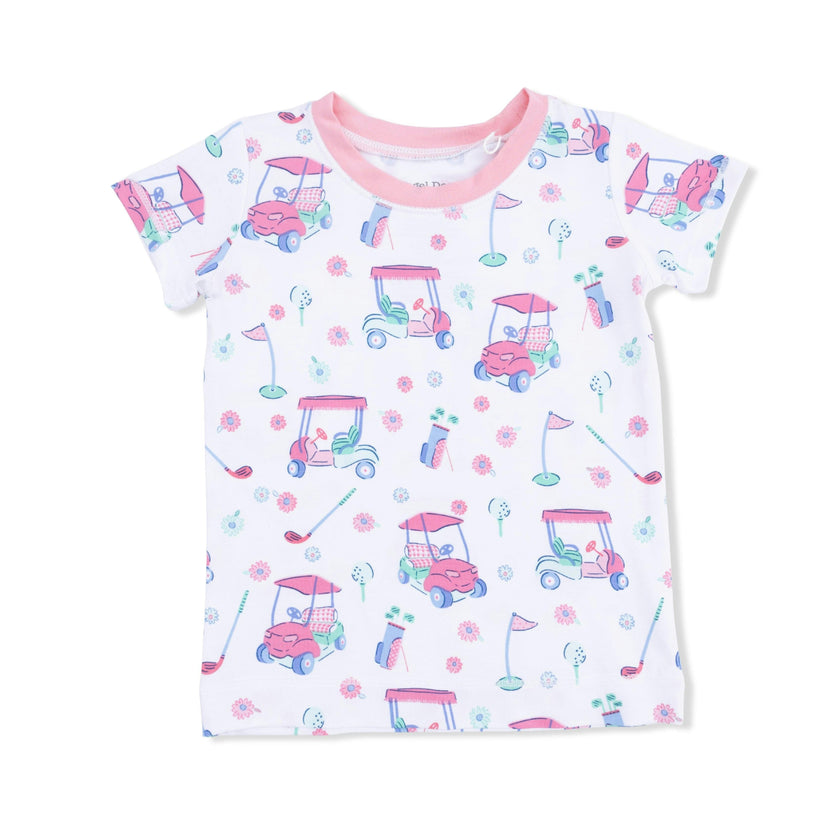 Golf Carts and Flowers - Loungewear Short Set