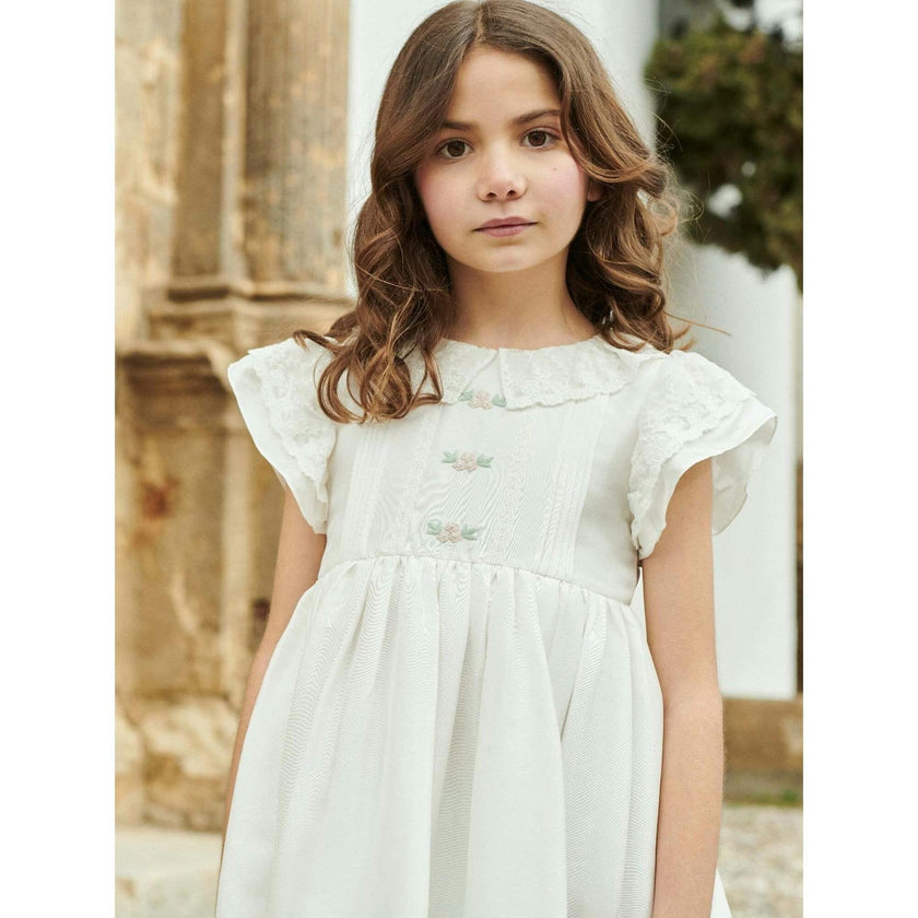 Ivory Lavinia Silk Ceremony Girl Dress