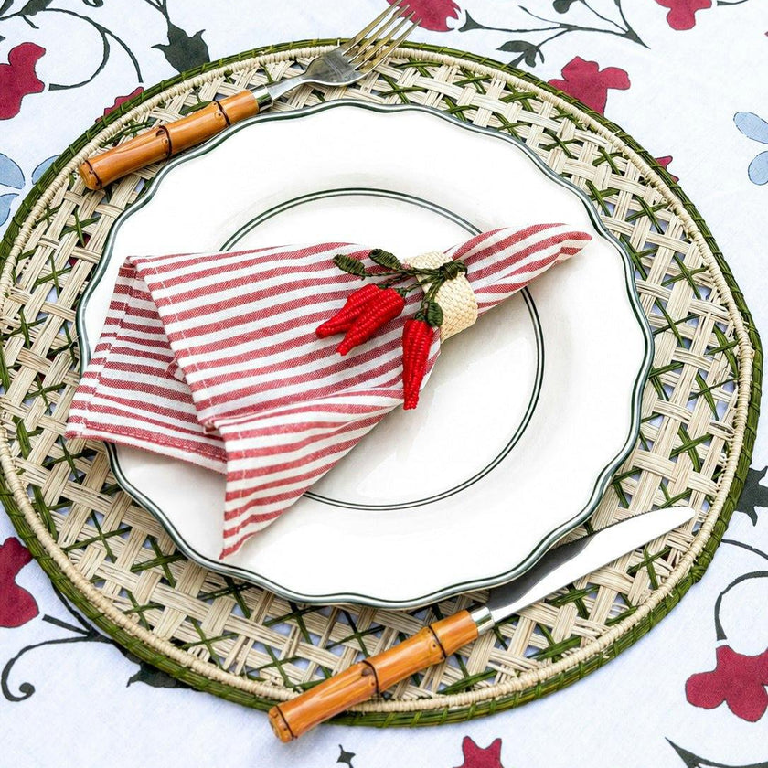 Set of 4 Peperoncini Napkin Rings
