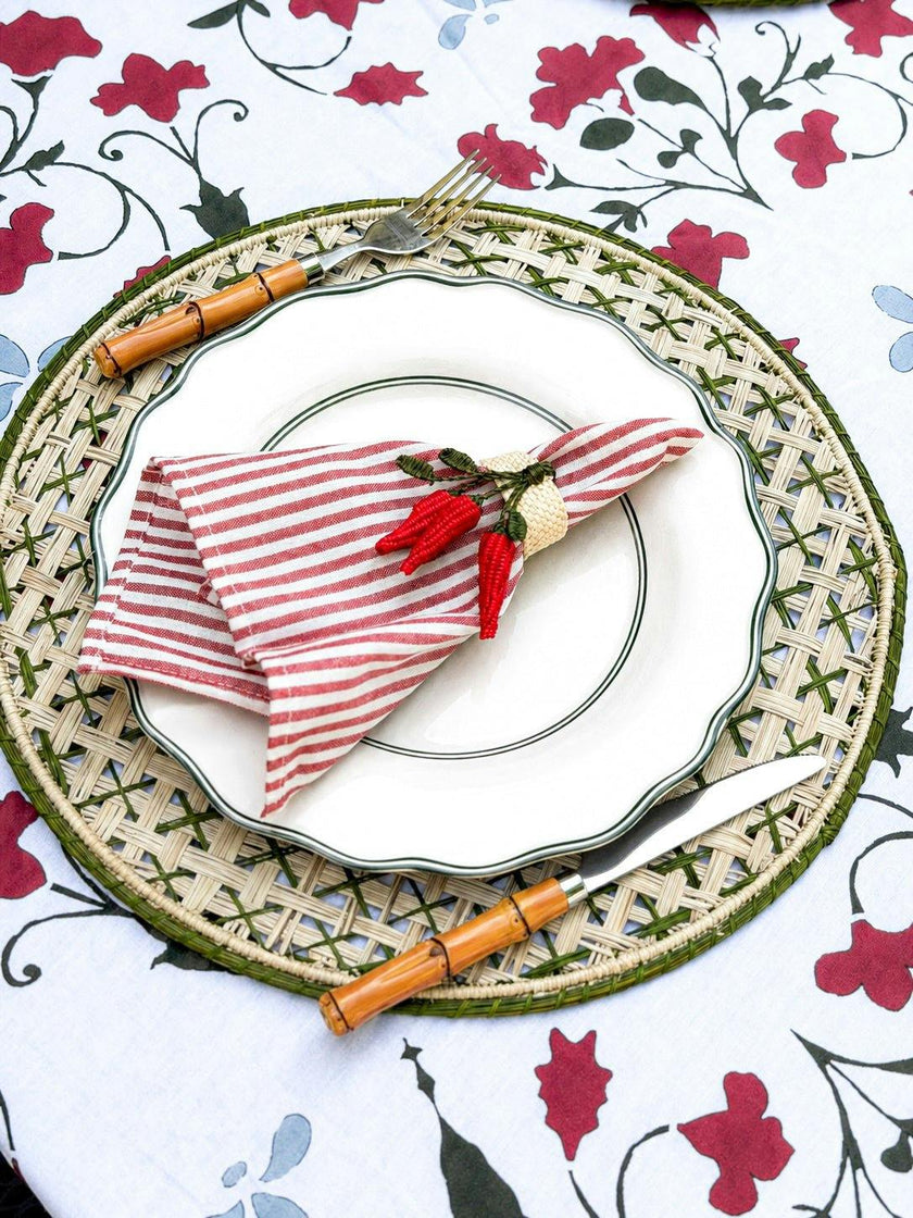 Set of 4 Peperoncini Napkin Rings