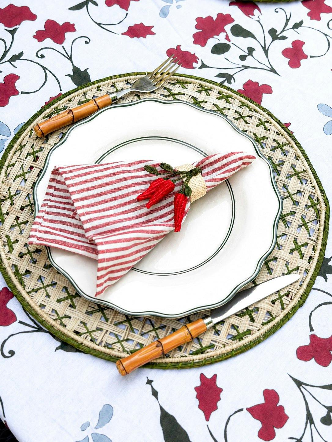 Set of 4 Peperoncini Napkin Rings