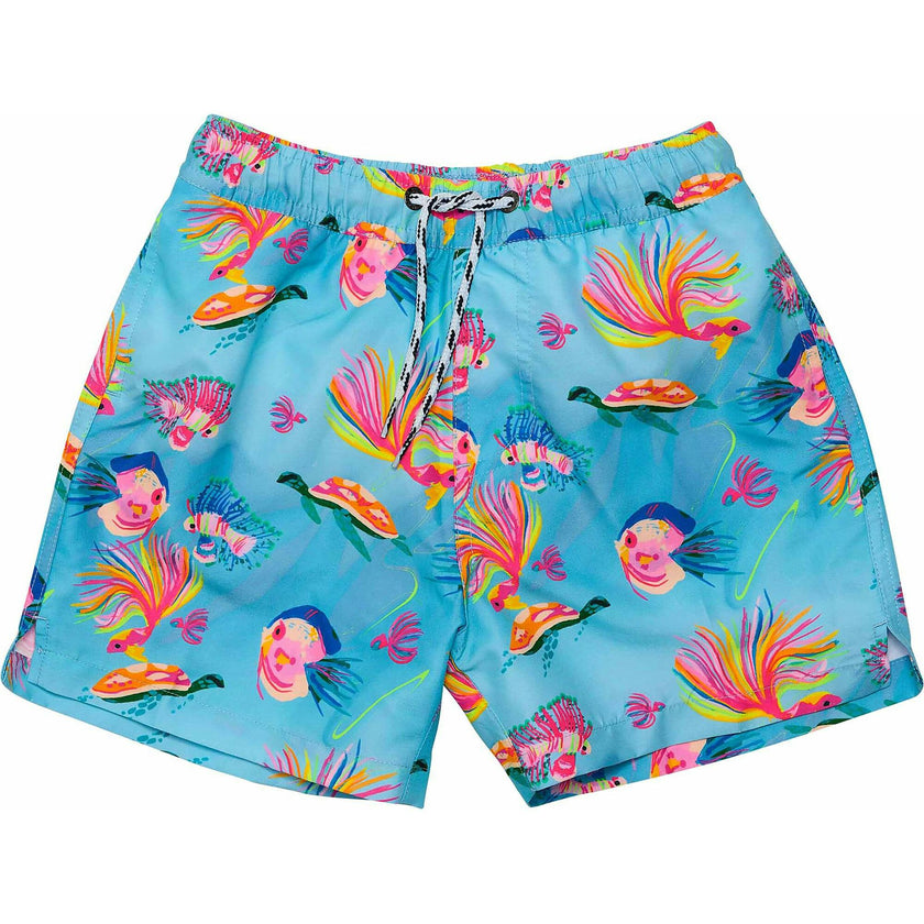 Sustainable Comfort Lined Drawstring Swim Short