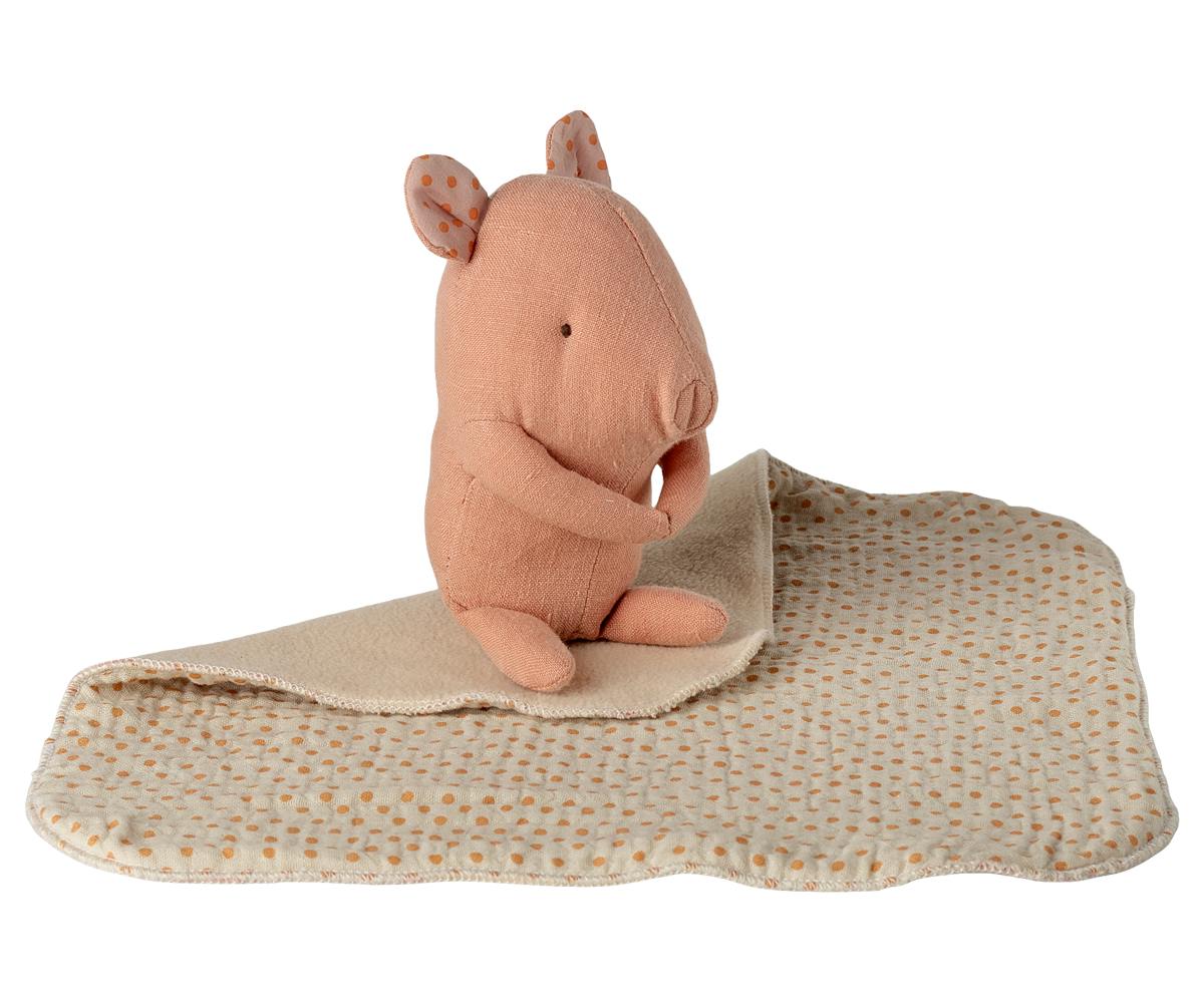 Lullaby friends, Pig, Mini - Rose