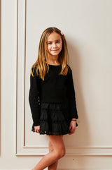 Sofia Heart Bow Lace Mini - Black 25
