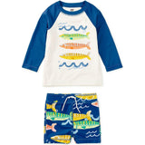 Rash Guard Baby Swim Set, White