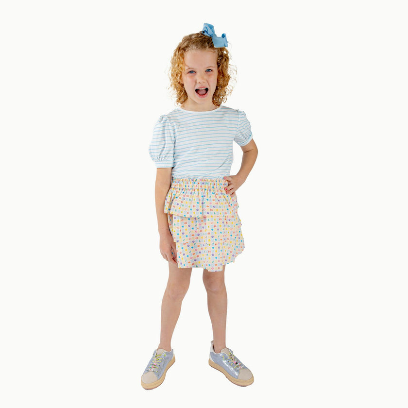 Ruffle Skirt in Sea Life