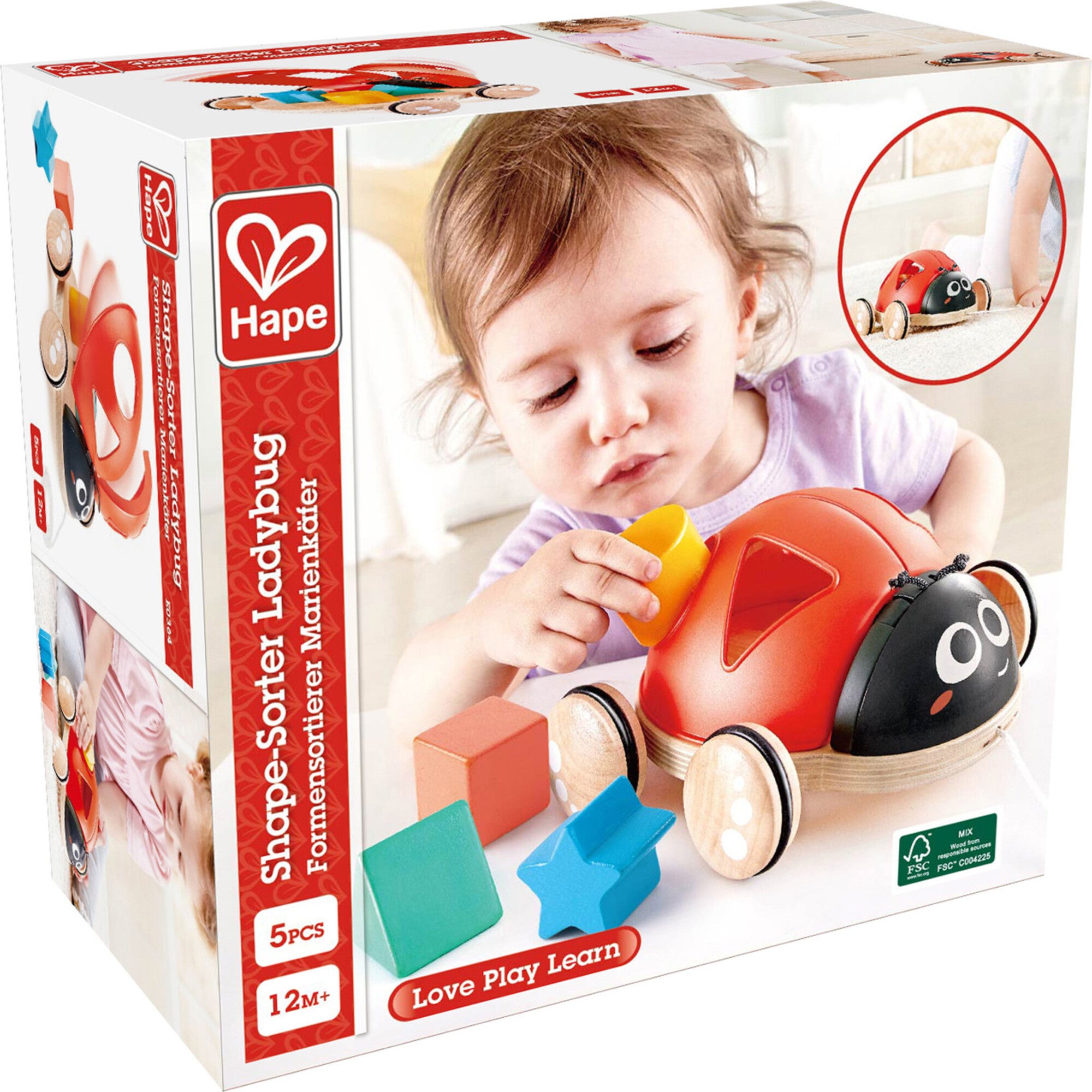S Sorter Pull-Along Wooden Toddler Toy