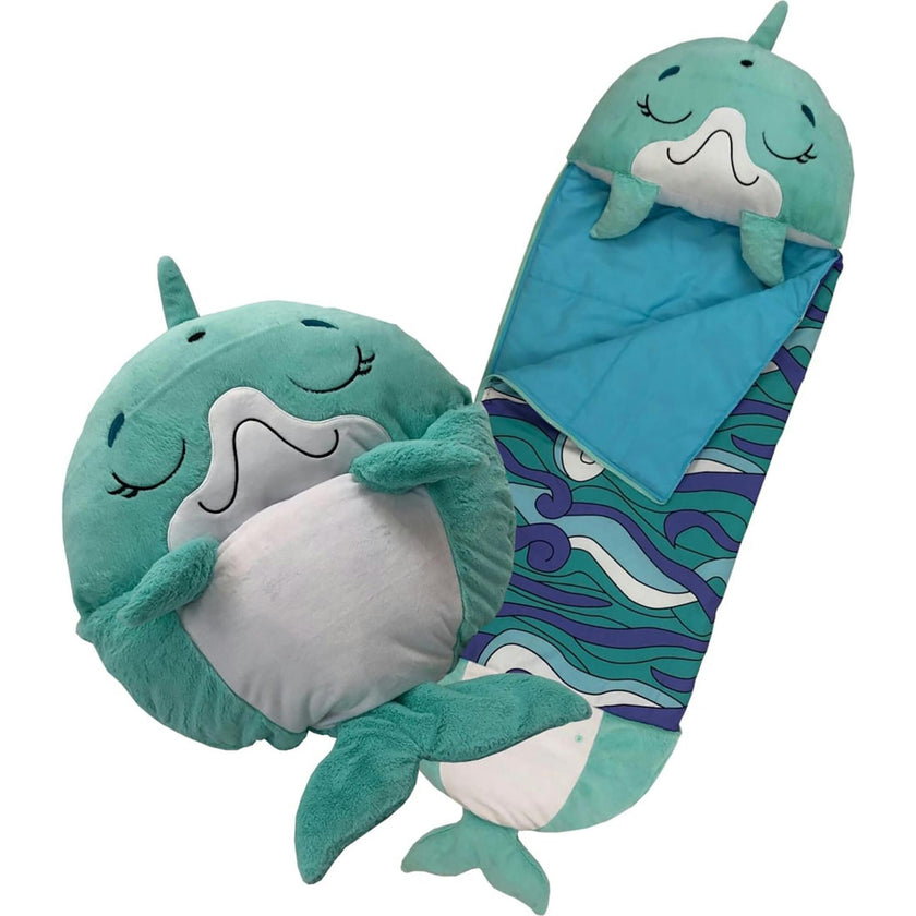 Happy Nappers Dolphin Disco 54 Inch Plush Pillow & Sleepy Sack