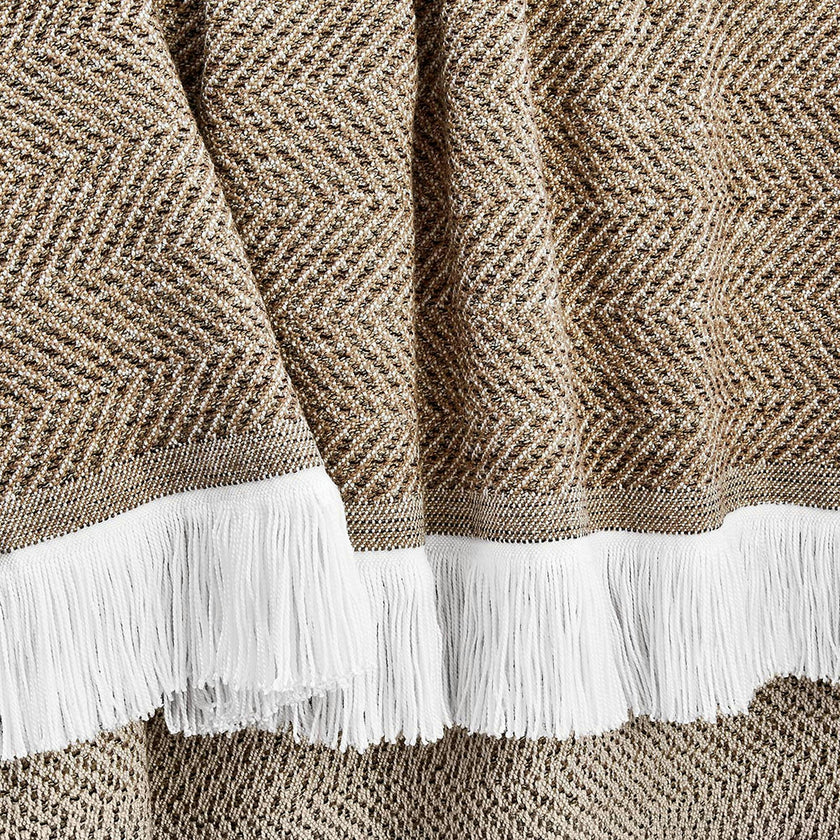 Herringbone Stain Resistant Indoor Outdoor Throw