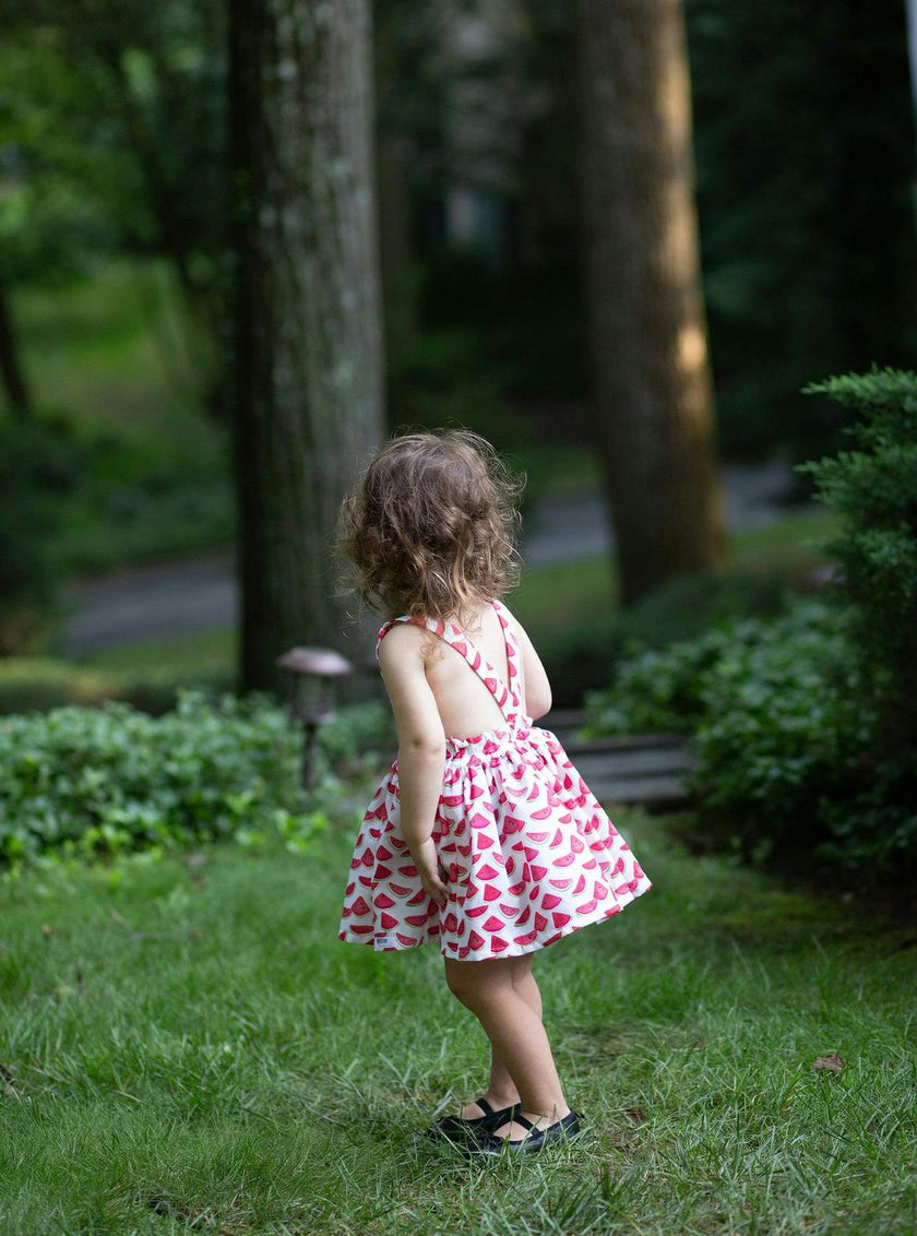 Pinafore Dress in Watermelons