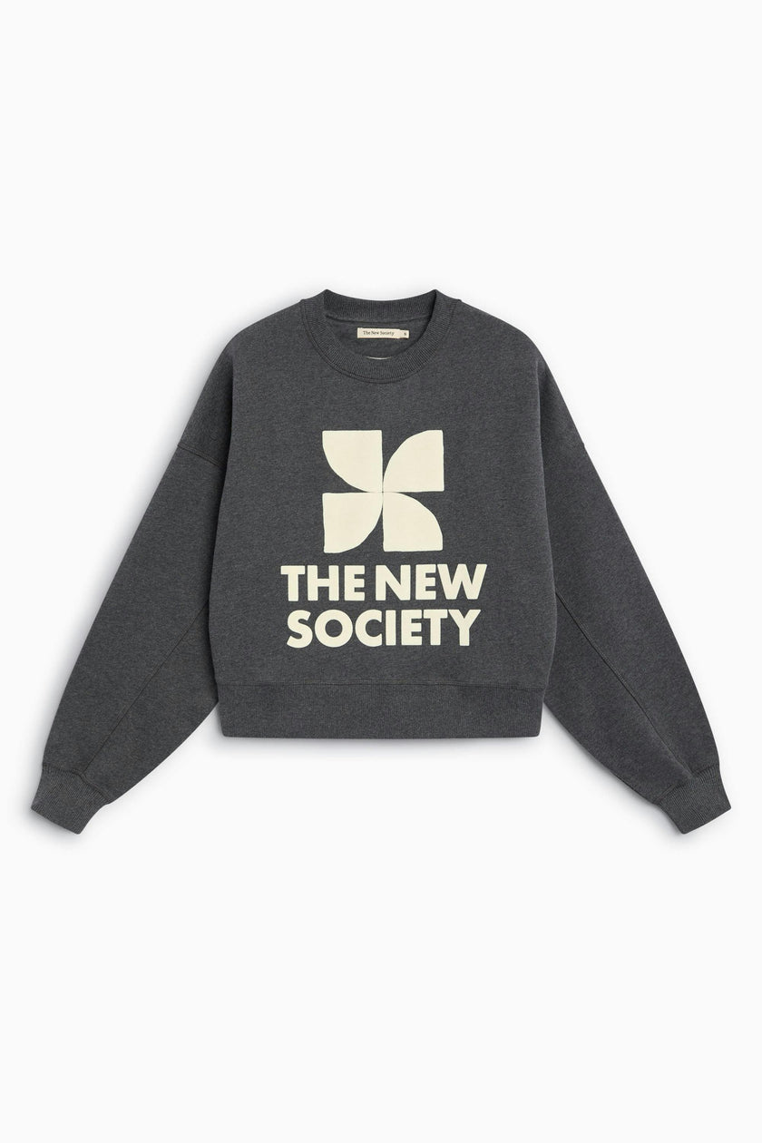 TNS Logo Woman Sweatshirt Dark Grey