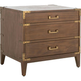 Nisha 3 Drawer Nightstand