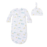 Frog and Duck Pond - Bundle Gown & Knotted Hat