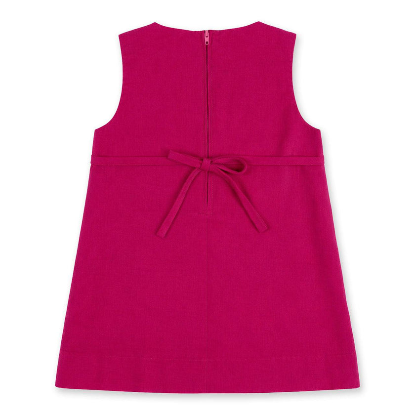 Corduroy Jumper with Flower