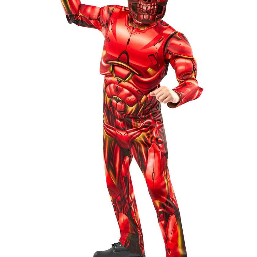 Boys' Light-Up Red Cyborg Costume