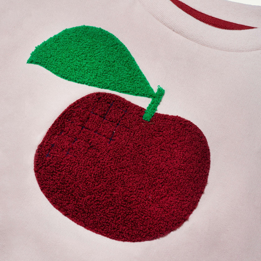 Recycled Cotton Red Apple Kid Sweatshirt