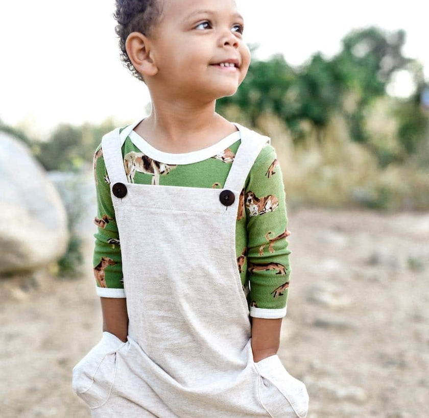 Grey Pinstripe Classic Overall
