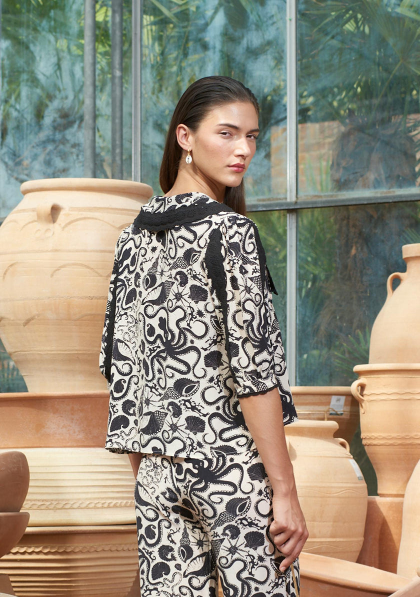 Helia Blouse Octopus Friend