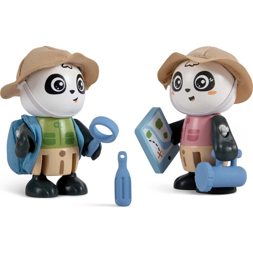 Hape: Sam & Pam Set - 2 Articulated Toy Figurines