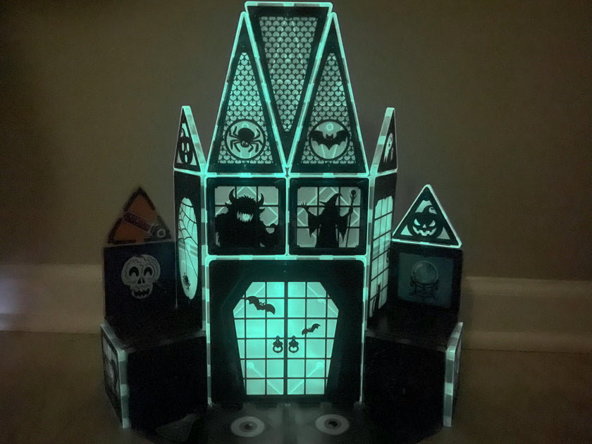 Halloween GLOW Magnetic Tiles 28pc Set