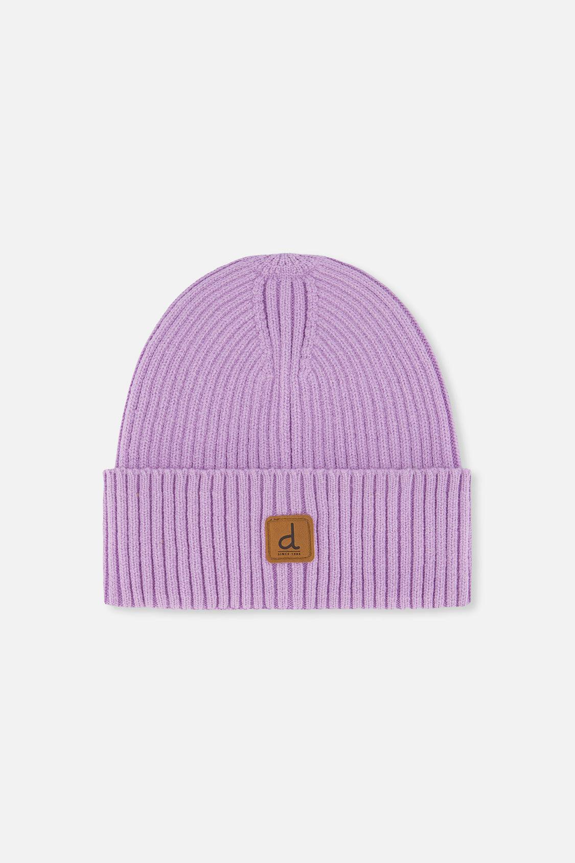 Ribbed Knit Hat Lavender