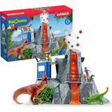 Schleich Dinosaurs: Volcano Expedition Base Camp - 60 pc Playset