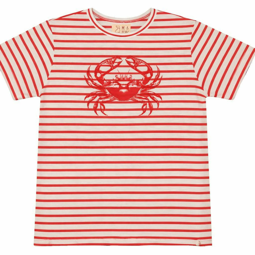 NEWQUAY RED CRAB  Printed Tee