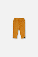 Baby Stretch Velour Treggings Yellow