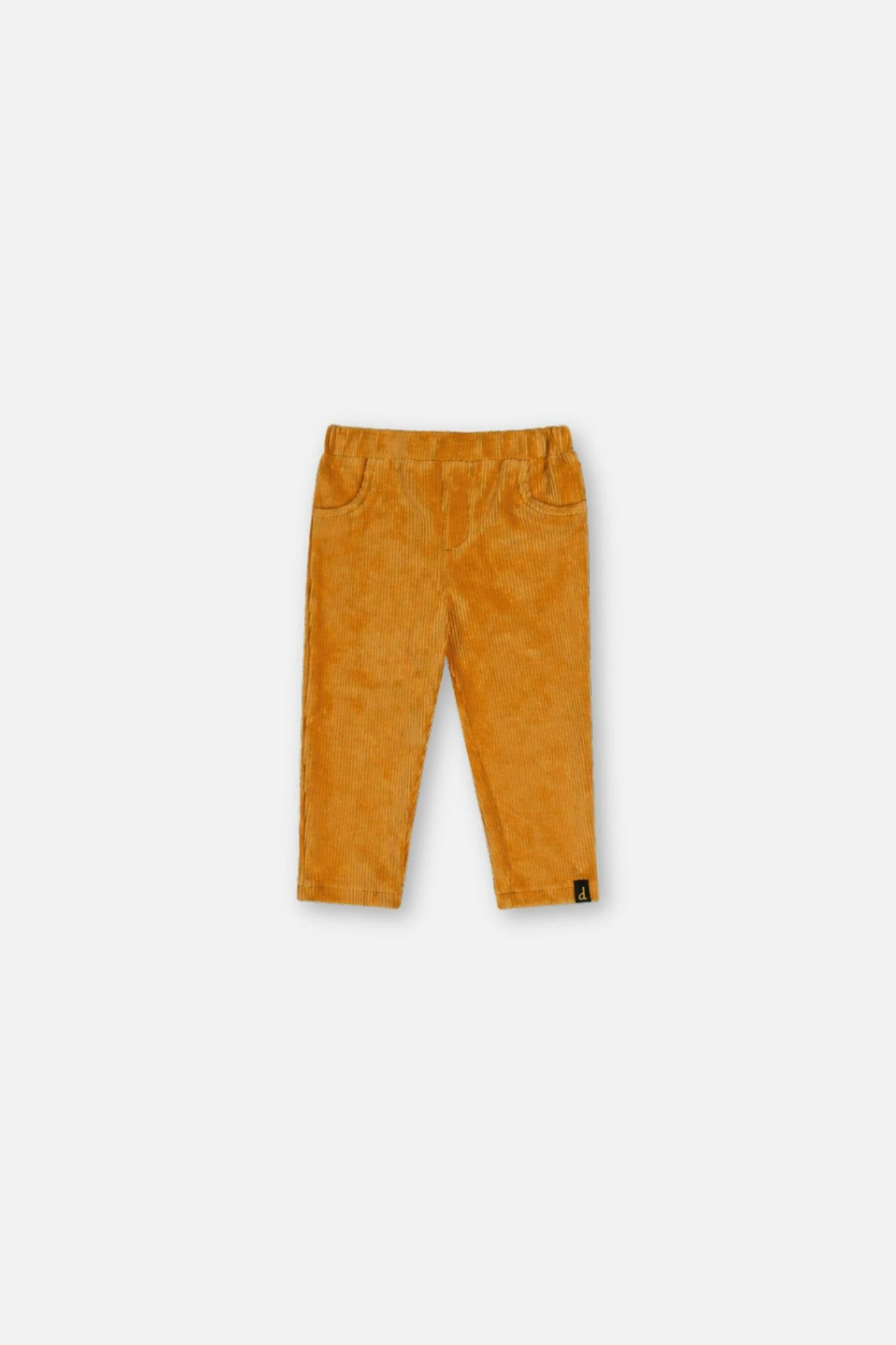 Baby Stretch Velour Treggings Yellow