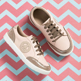 All American Sneaker | Textured Pink Leather