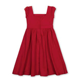 Organic High Low Sateen Dress