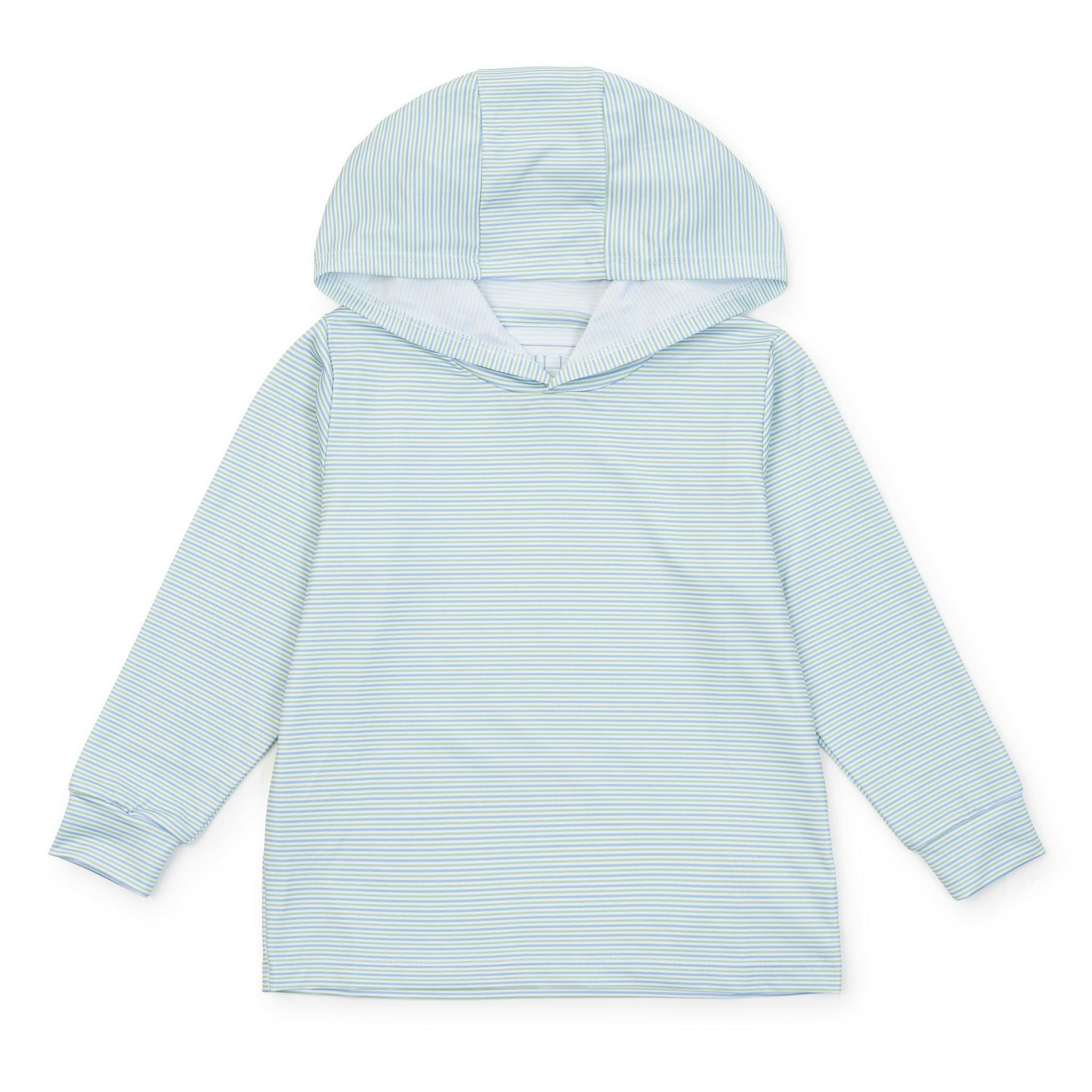Grant Performance Hoodie by LH Sport - Club Stripe Blue Green