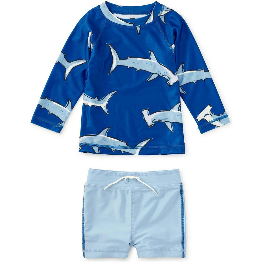 Rash Guard Baby Swim Set, Blue