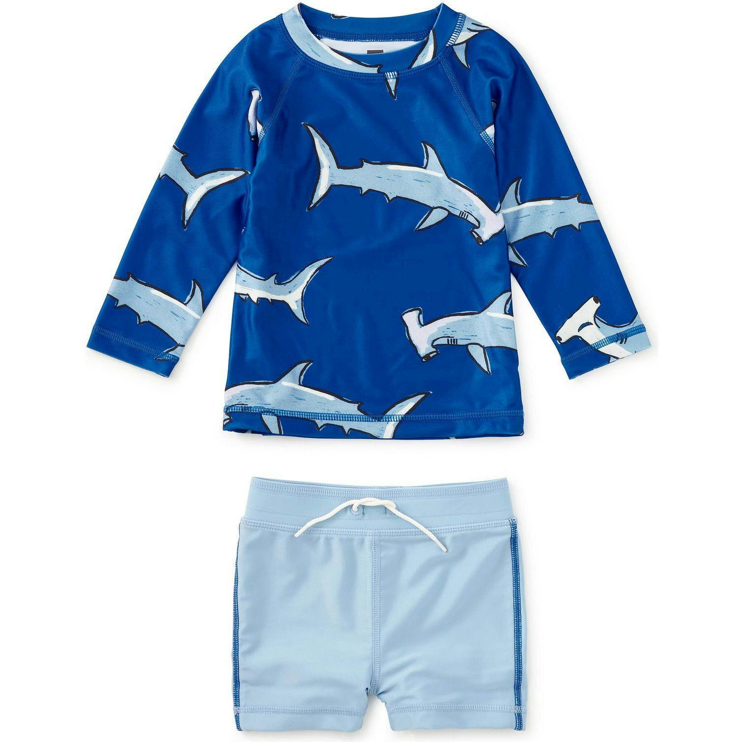 Rash Guard Baby Swim Set, Blue