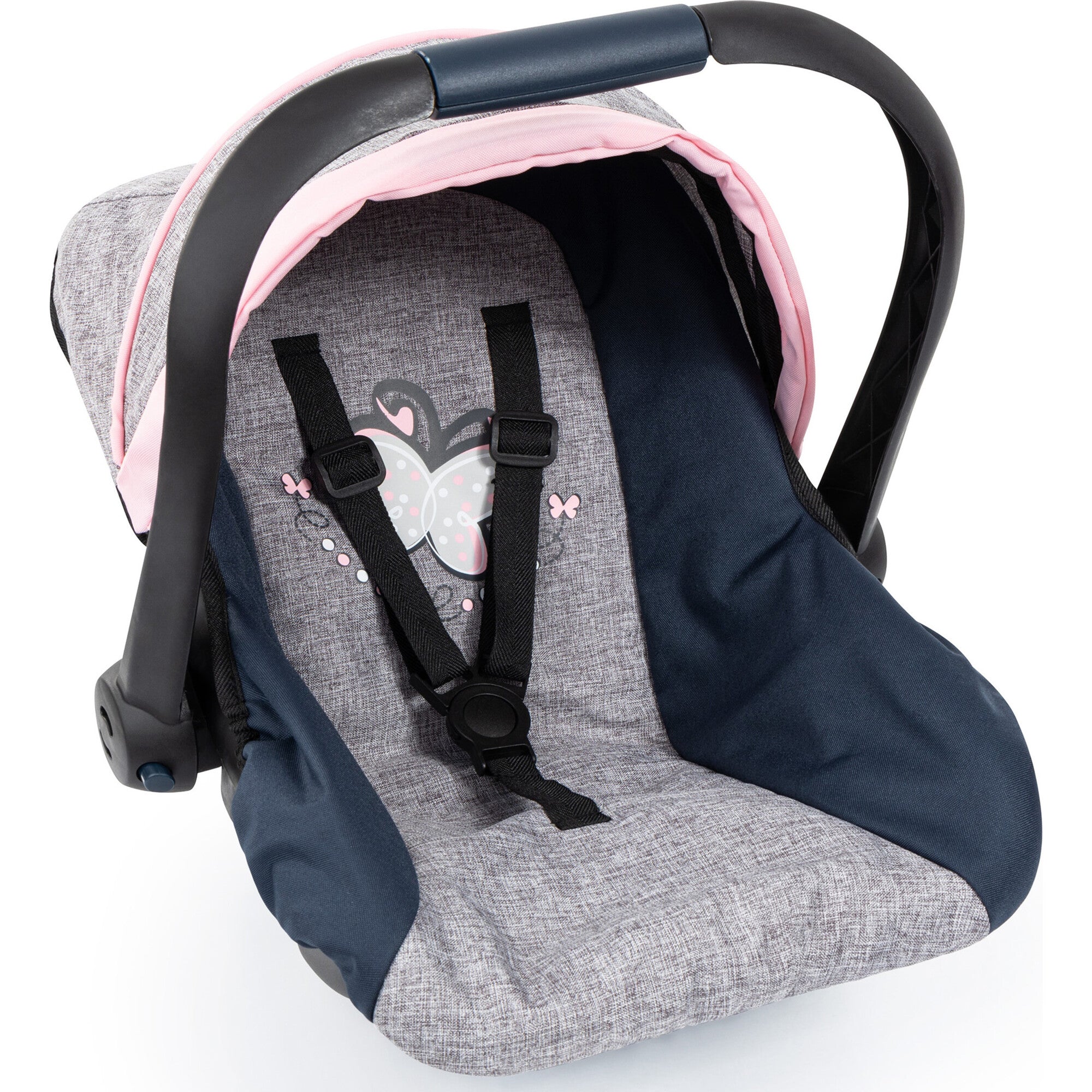 Design Dolls: Car Seat in Grey/Blue/Pink