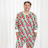 Organic Adult Men's Pajamas - Holiday Lights
