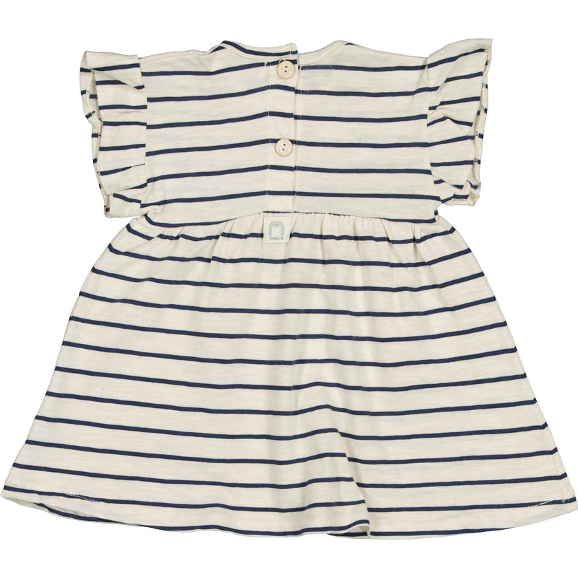 Striped Short Sleeve Dress