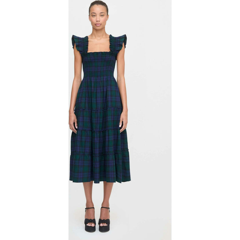 The Ellie Nap Dress - Blackwatch Tartan