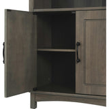 Russell Modern Farmhouse Wooden Floor Storage Cabinet for Bathrooms