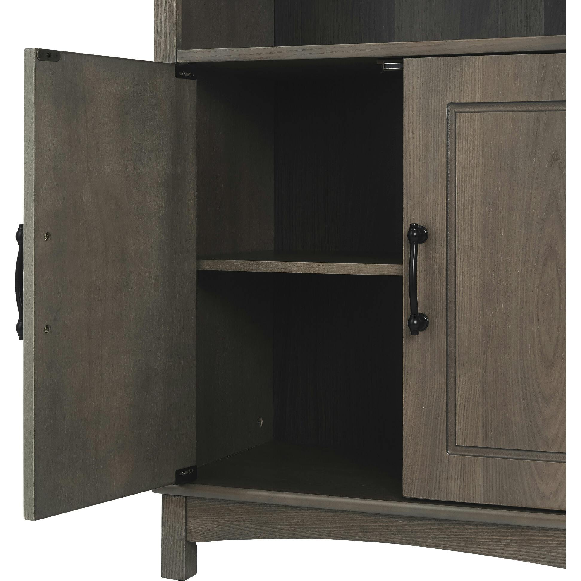 Russell Modern Farmhouse Wooden Floor Storage Cabinet for Bathrooms