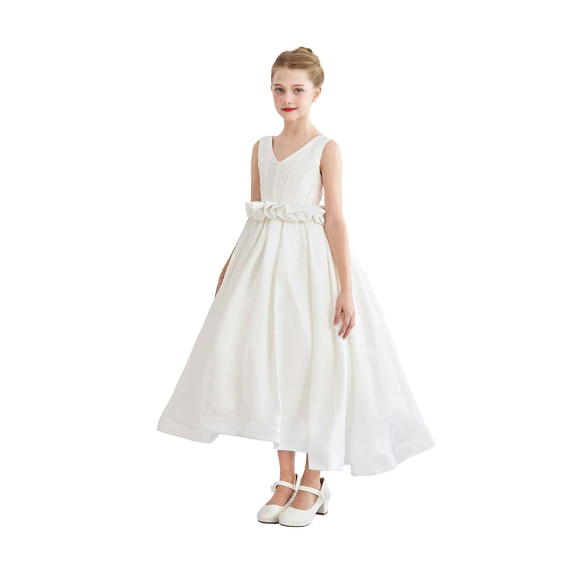 White Valestra Formal Dress