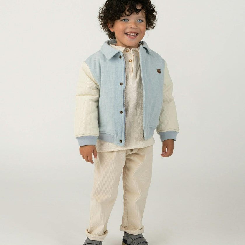Zemmie Denim Jacket | Bear | Ice Blue