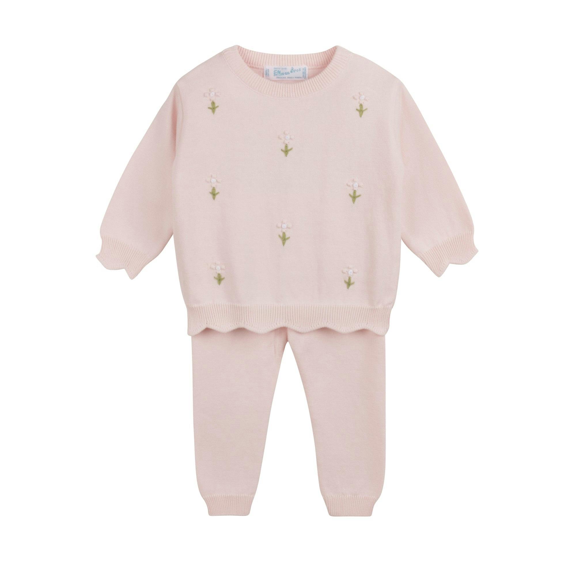 Girls Soft Blooms Knit Set