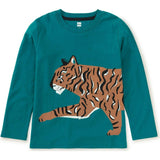 Prowl Double Sided Crew Neck Long Sleeve T-Shirt, Green