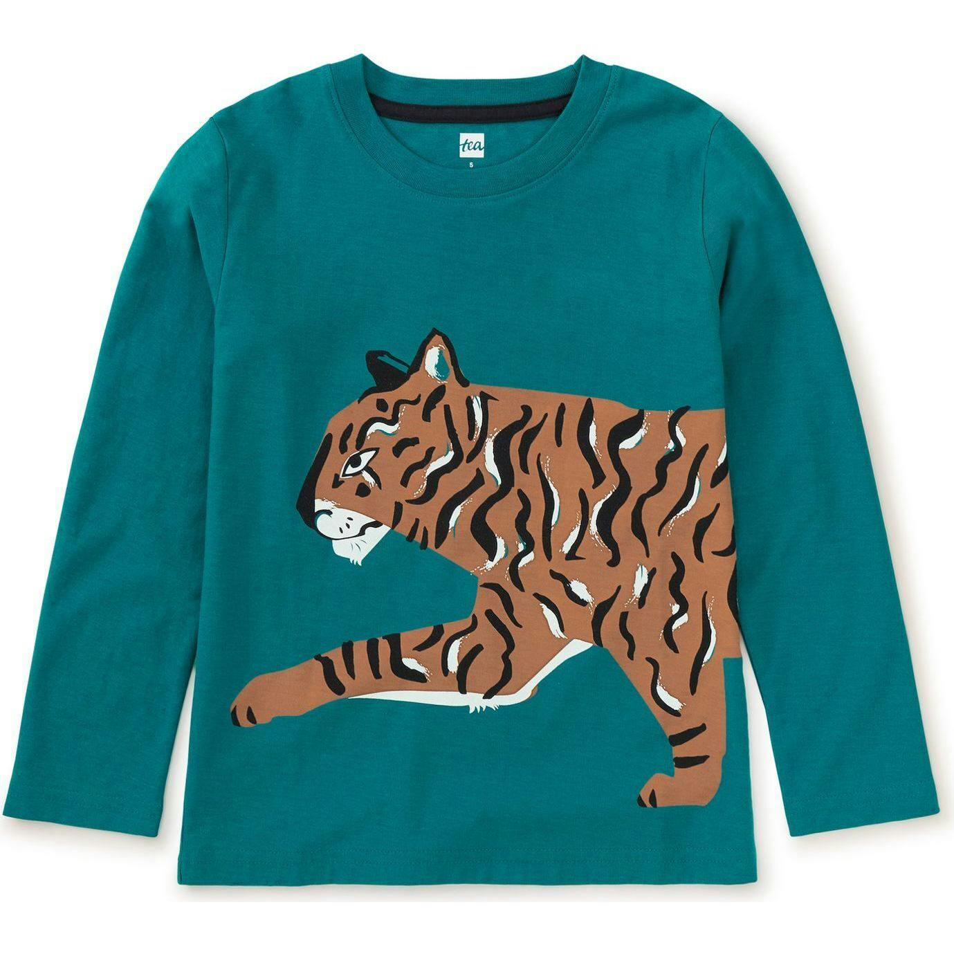 Prowl Double Sided Crew Neck Long Sleeve T-Shirt, Green