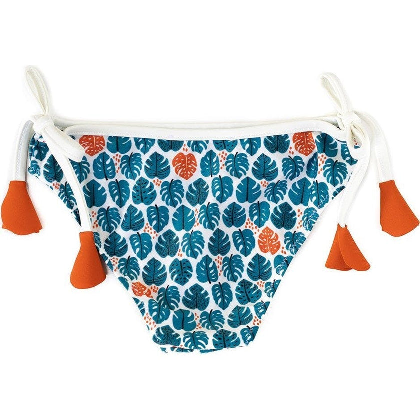 Isla Swim Pants in Tropical Leaves & Teal