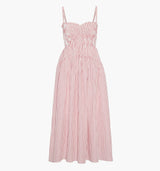 The Rebecca Nap Dress - Red Ticking Stripe