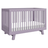 Hudson 3-in-1 Convertible Crib w/Toddler Bed Conversion Kit in Lilac in Lilac