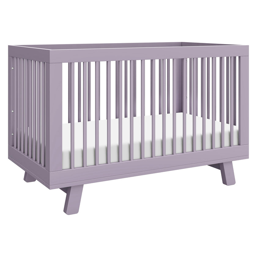 Hudson 3-in-1 Convertible Crib w/Toddler Bed Conversion Kit in Lilac in Lilac
